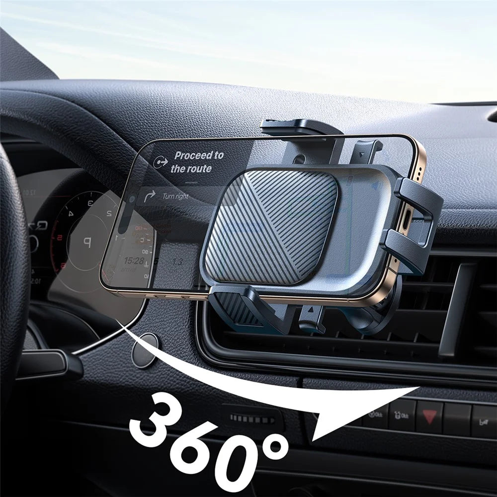 JOYROOM JR-OK6 Car Air Vent Phone Mount Holder Mechanical Clip for 4.7 - 6.9 Inch Devices - 4
