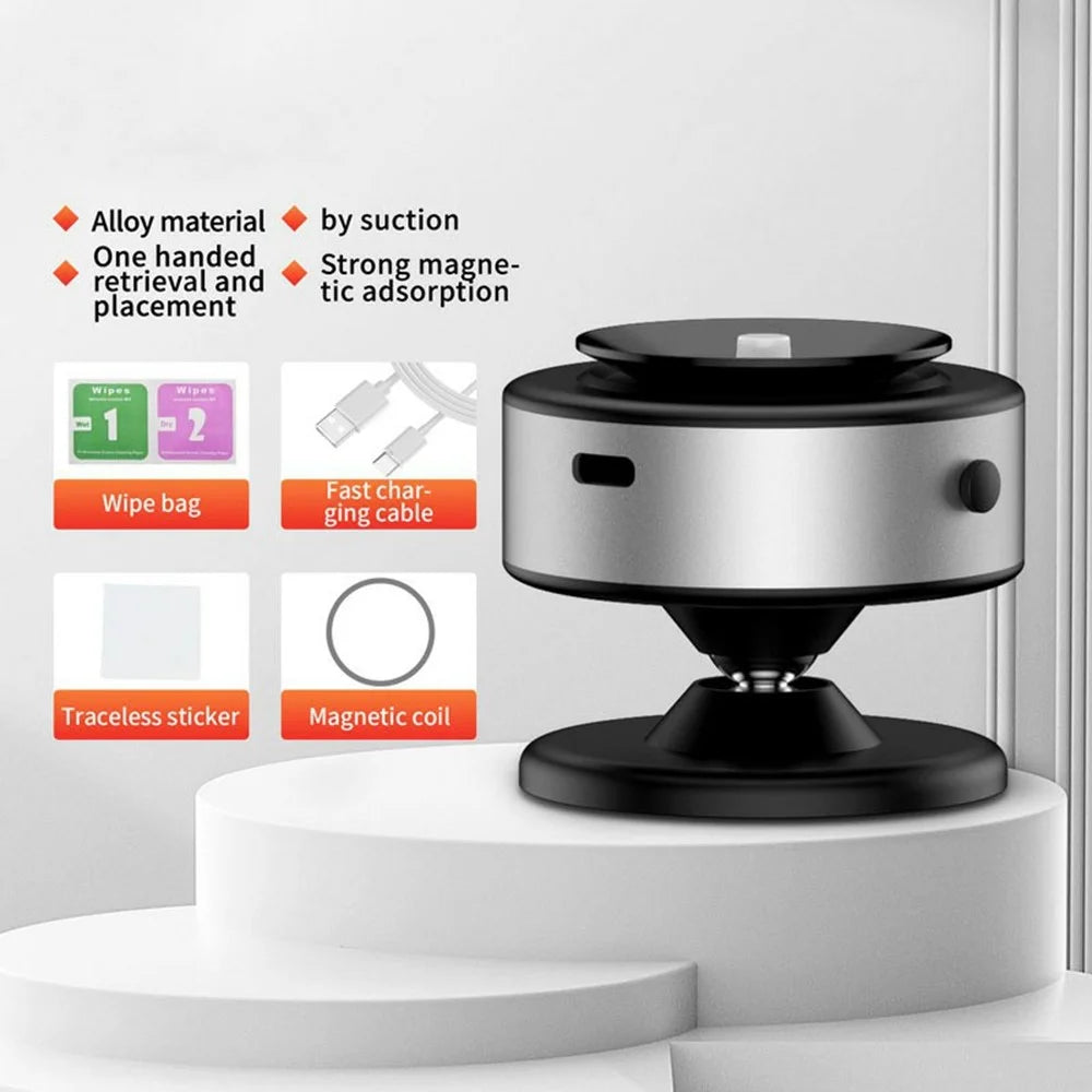 X11 Car Phone Mount Magnetic Holder Electric Vacuum Suction 360 Degree Rotation Phone Stand - Silver - 2