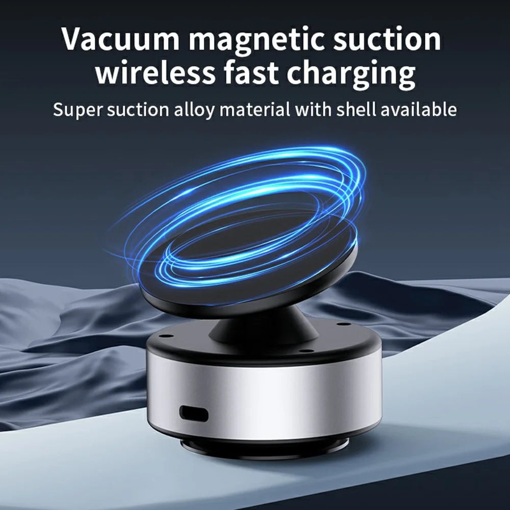 X11 Car Phone Mount Magnetic Holder Electric Vacuum Suction 360 Degree Rotation Phone Stand - Silver - 3