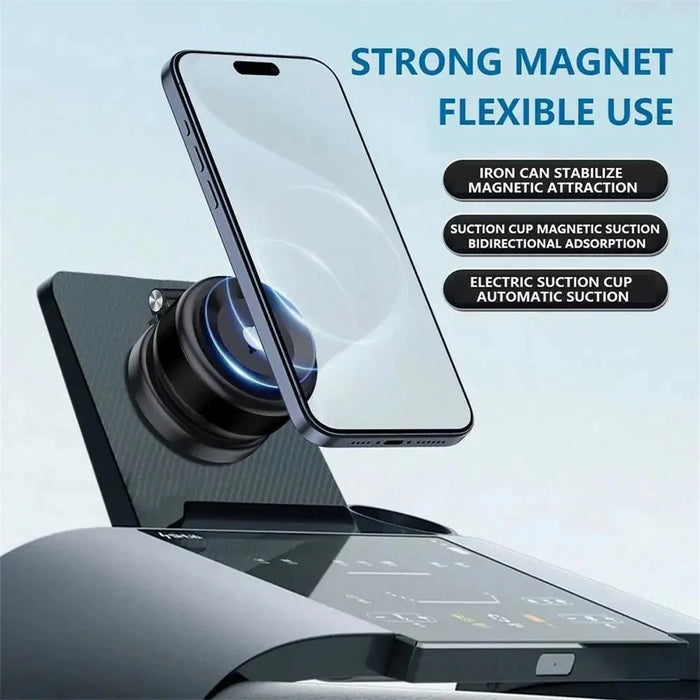 CZ07 Car Phone Mount Magnetic Vacuum Suction Dashboard Holder Extendable Navigation Stand - 3