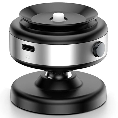 X9C Car Phone Mount Magnetic Suction Vacuum Holder 360° Rotation Stand For Navigation  /  Hands-Free Driving - Silver - 1