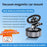 X91 Car Dashboard Magnetic Phone Mount Holder 360 Degree Rotation Navigation Stand - Silver - 2