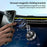 X91 Car Dashboard Magnetic Phone Mount Holder 360 Degree Rotation Navigation Stand - Silver - 3