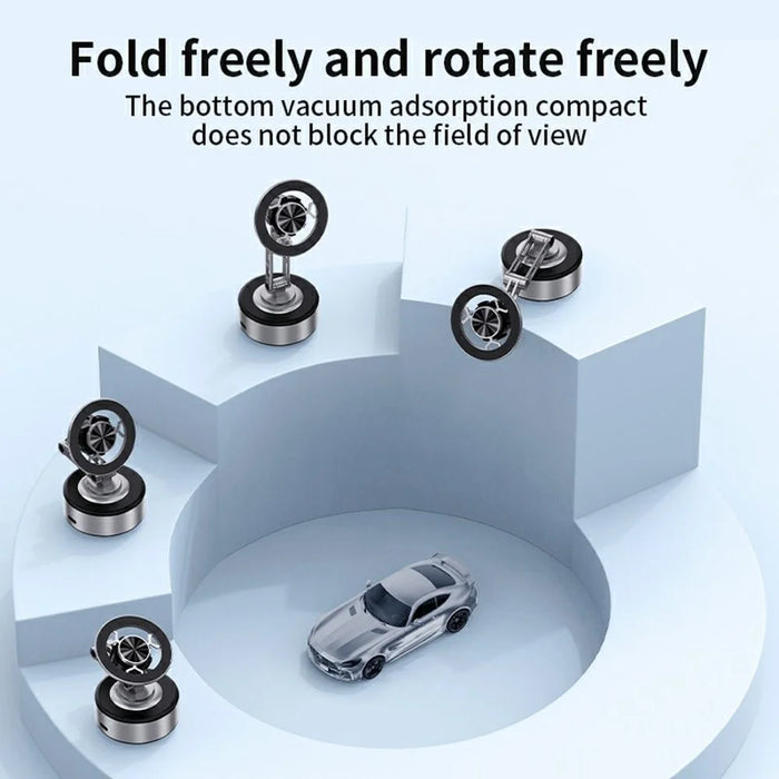 X91 Car Dashboard Magnetic Phone Mount Holder 360 Degree Rotation Navigation Stand - Silver - 4