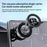 X91 Car Dashboard Magnetic Phone Mount Holder 360 Degree Rotation Navigation Stand - Silver - 7