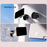 P1 Vacuum Suction Cup Phone Holder Magnetic Foldable Car Desktop Cellphone Stand - Black - 7