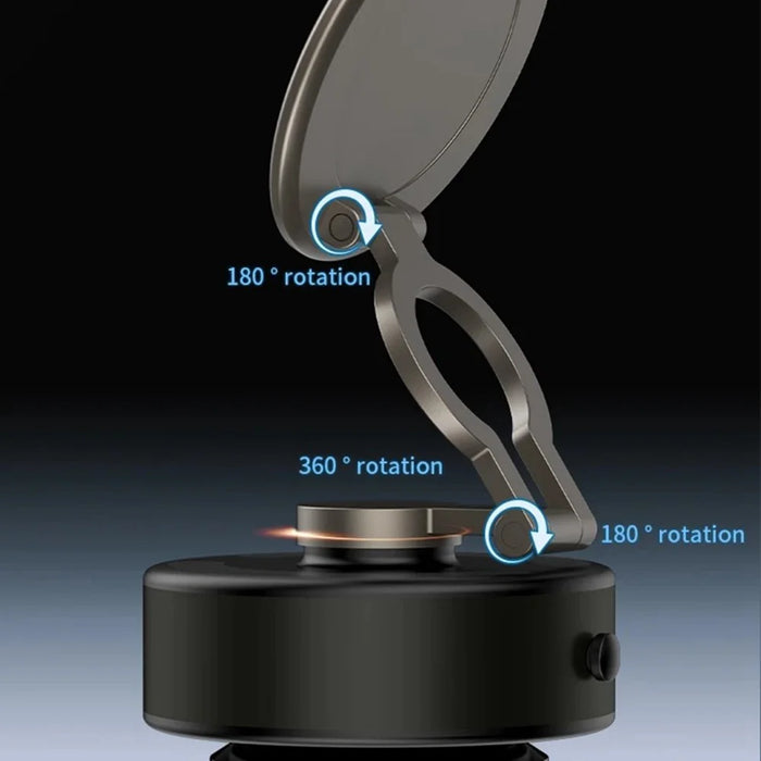 D2 Car Phone Holder 3-Axis Folding Magnetic Suction Cup 360 Degree Rotation Phone Stand - 3