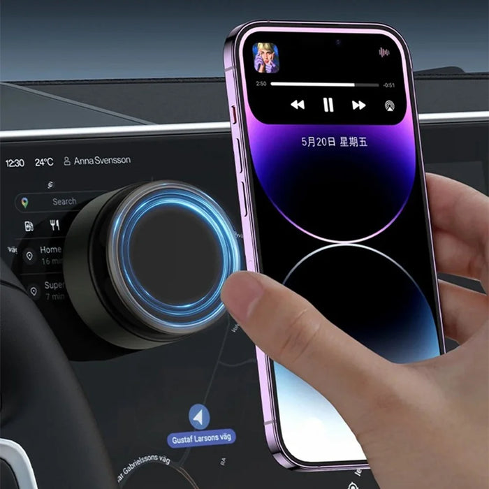 D2 Car Phone Holder 3-Axis Folding Magnetic Suction Cup 360 Degree Rotation Phone Stand - 5
