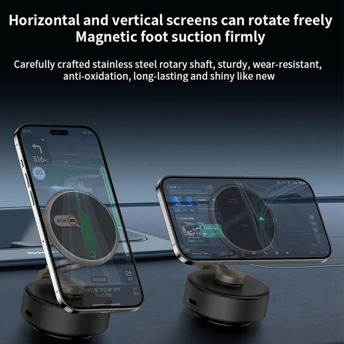 D2 Car Phone Holder 3-Axis Folding Magnetic Suction Cup 360 Degree Rotation Phone Stand - 6