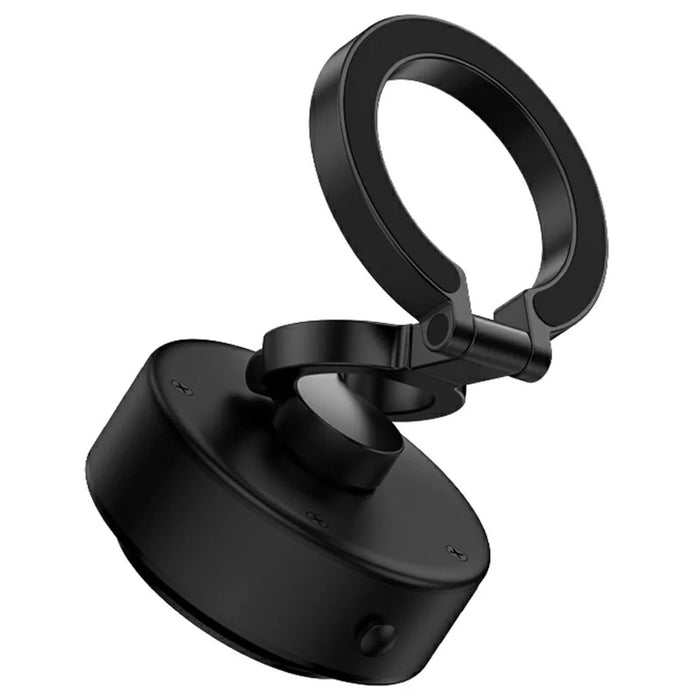 D1 Foldable Magnetic Car Dashboard Phone Holder Universal Vacuum Suction Navigation Stand - Black - 2