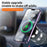 X9C Car Magnetic Suction Vacuum Phone Holder 360 Degree Rotation Wireless Charging Navigation Stand - Silver - 4