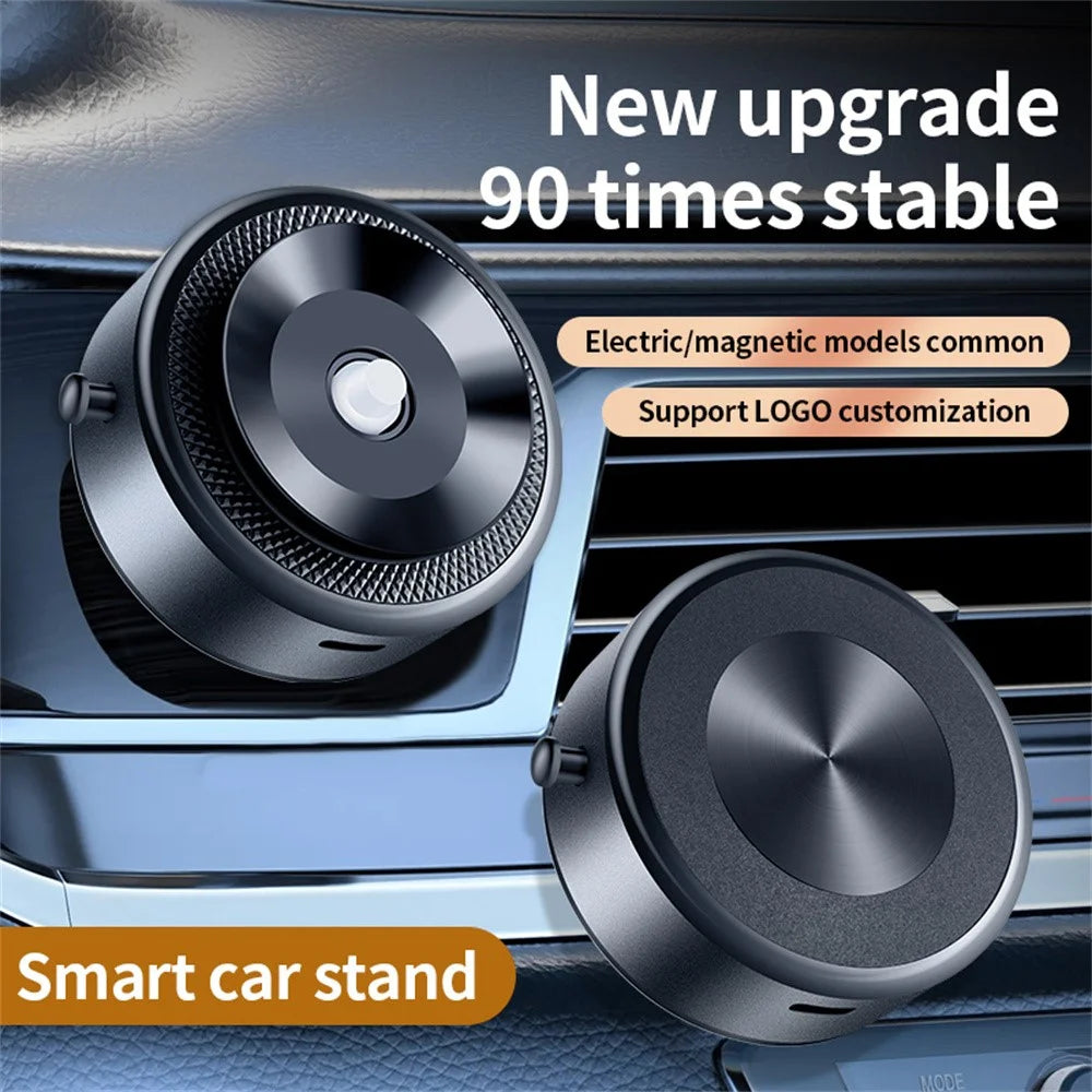 M8 Magnetic Car Phone Holder Electric Vacuum Suction Dashboard Cellphone Navigation Stand - Tarnish - 5