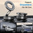 K11 Foldable Vacuum Magnetic Phone Stand Desktop Car Metal Cellphone Holder - Silver - 4