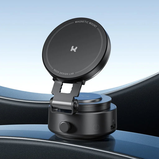 ROCK RPH1011 Q16 Pro Electric Suction Cup Magnetic Mount Phone Holder 360-Degree Rotation Strong Adhesion - 2