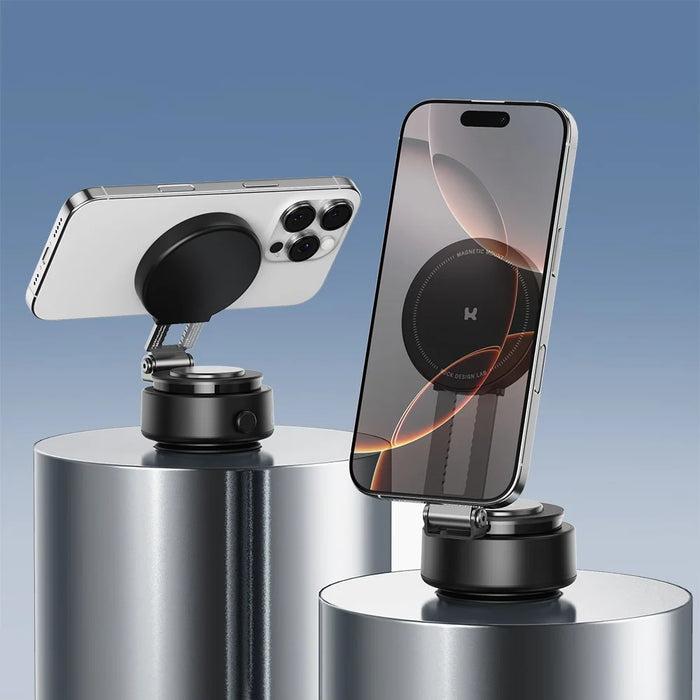 ROCK RPH1011 Q16 Pro Electric Suction Cup Magnetic Mount Phone Holder 360-Degree Rotation Strong Adhesion - 4