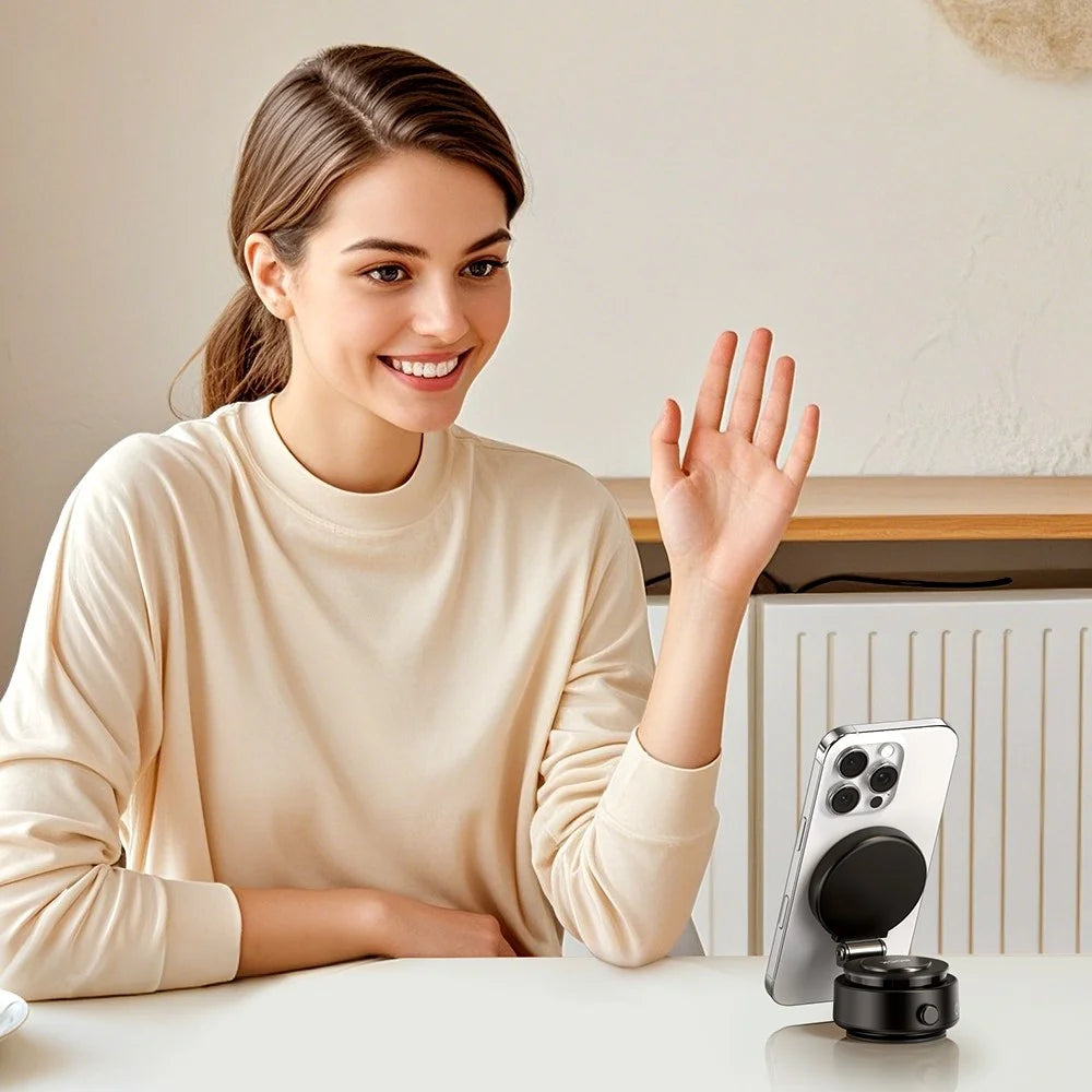 ROCK RPH1011 Q16 Pro Electric Suction Cup Magnetic Mount Phone Holder 360-Degree Rotation Strong Adhesion - 5