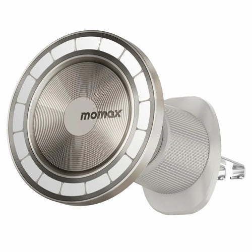MOMAX 1-Move Relaxaire 2 In 1 Aroma Diffuser Magnetic Car Air Vent Mount Phone Holder Bracket - Titanium Gold - 1