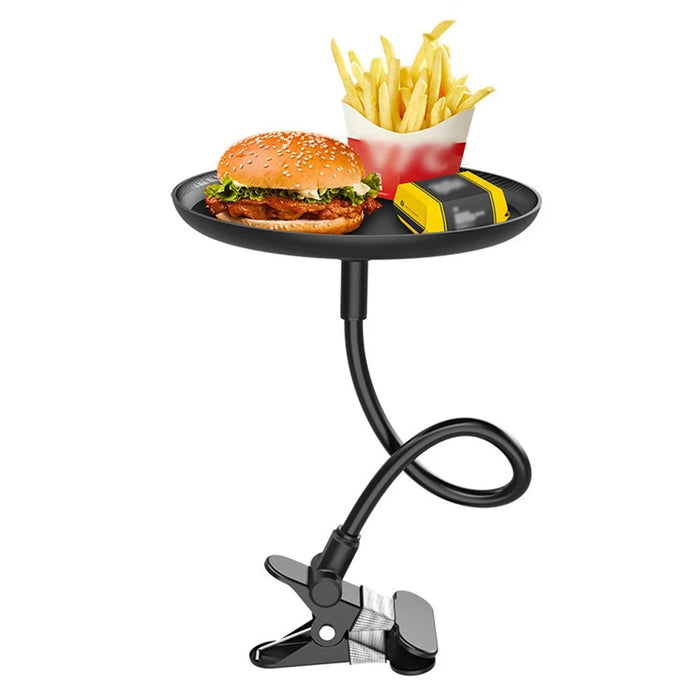 C003 Flexible Arm Car Food Tray Clip On Portable Dining Table for Snacks Drinks Organizer - 1