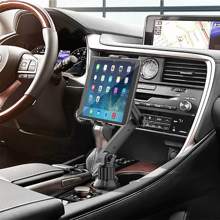 CUP-B18 Universal Car Cup Holder Mount Long Arm Bracket for Phone Tablet 4 - 12.9 Inch - 4
