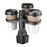 B15 Plastic Car Cup Holder Drinks Bracket 360 Degree Rotatable 3 Rings Vehicle Beverage Stand - 3