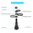 B15 Plastic Car Cup Holder Drinks Bracket 360 Degree Rotatable 3 Rings Vehicle Beverage Stand - 6
