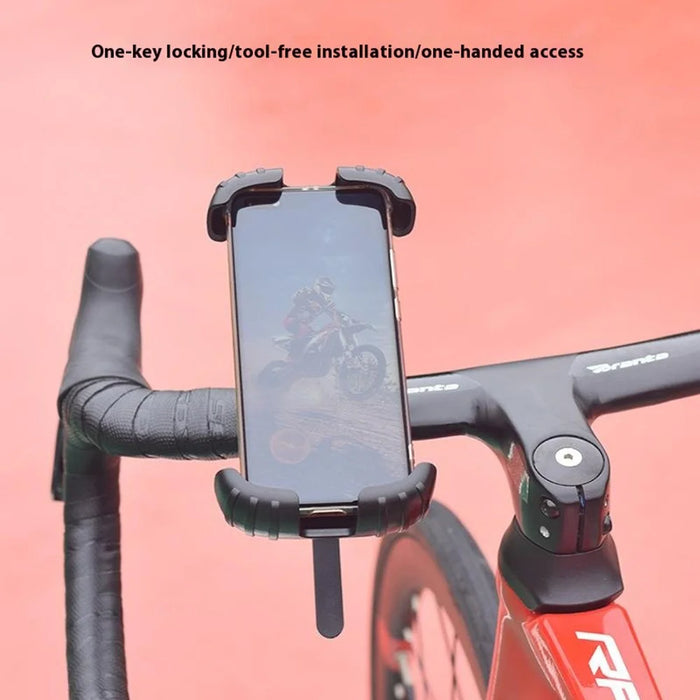 Z012 Motorcycle Bicycle Handlebar Phone Mount 360 Degree Rotation Adjustable Universal Cellphone Holder - 2