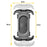 Z012 Motorcycle Bicycle Rearview Mirror Phone Mount 360 Degree Rotation Universal Cellphone Holder - 4