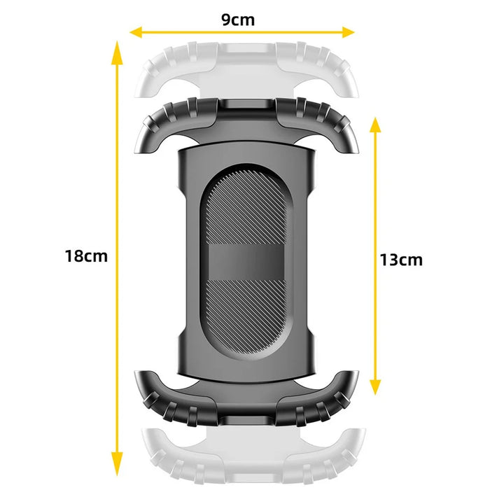 Z012 Motorcycle Bicycle Rearview Mirror Phone Mount 360 Degree Rotation Universal Cellphone Holder - 4