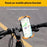 Z012 Motorcycle Bicycle Handlebar Phone Mount 360 Degree Rotation Universal Cellphone Holder - Orange - 3