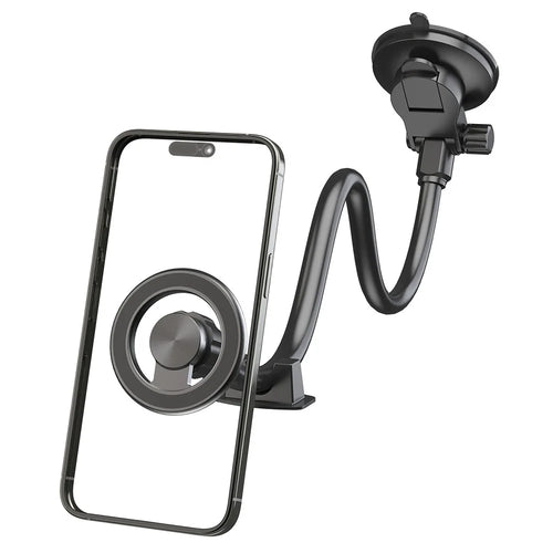 X035 Universal Car Magnetic Phone Holder Flexible Gooseneck Long Arm Suction Cup Mount Bracket - 1