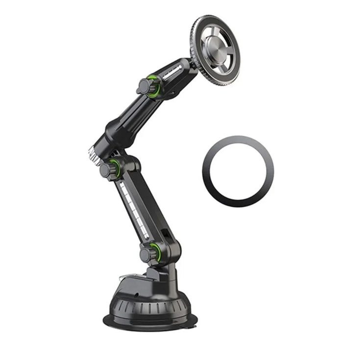 XWJ-JX04 360 Degree Rotation Magnetic Car Mount Suction Cup Base Long Arm Phone Holder for Dashboard Windshield - Gear Type - 2