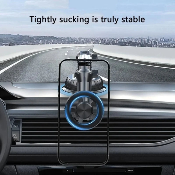 XWJ-JX04 360 Degree Rotation Magnetic Car Mount Suction Cup Base Long Arm Phone Holder for Dashboard Windshield - Gear Type - 5