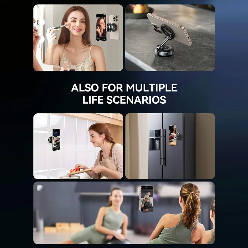 JOYROOM JR-ZS501 Mechanical Foldable Car Mount Suction Cup Magnetic Phone Holder Bracket - 7