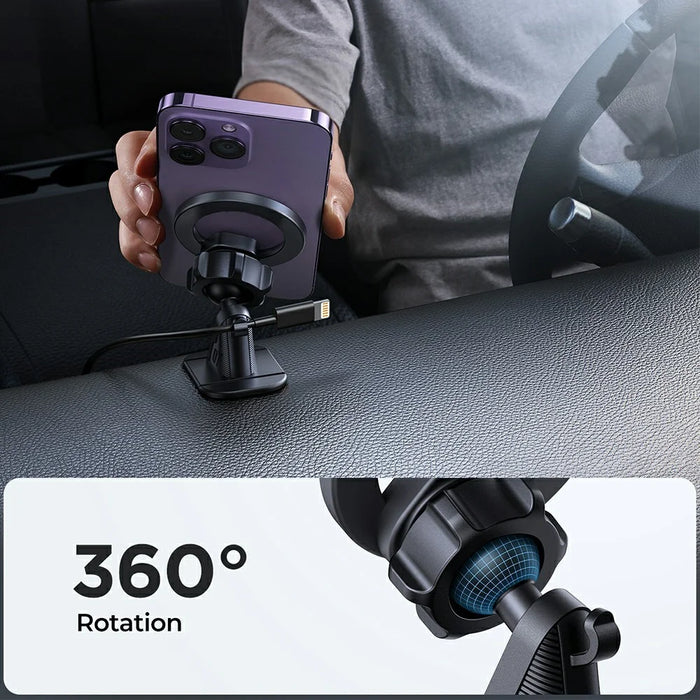 JOYROOM JR-ZS376 Magnetic Car Mount Dashboard Holder 360° Rotation Stand - 6