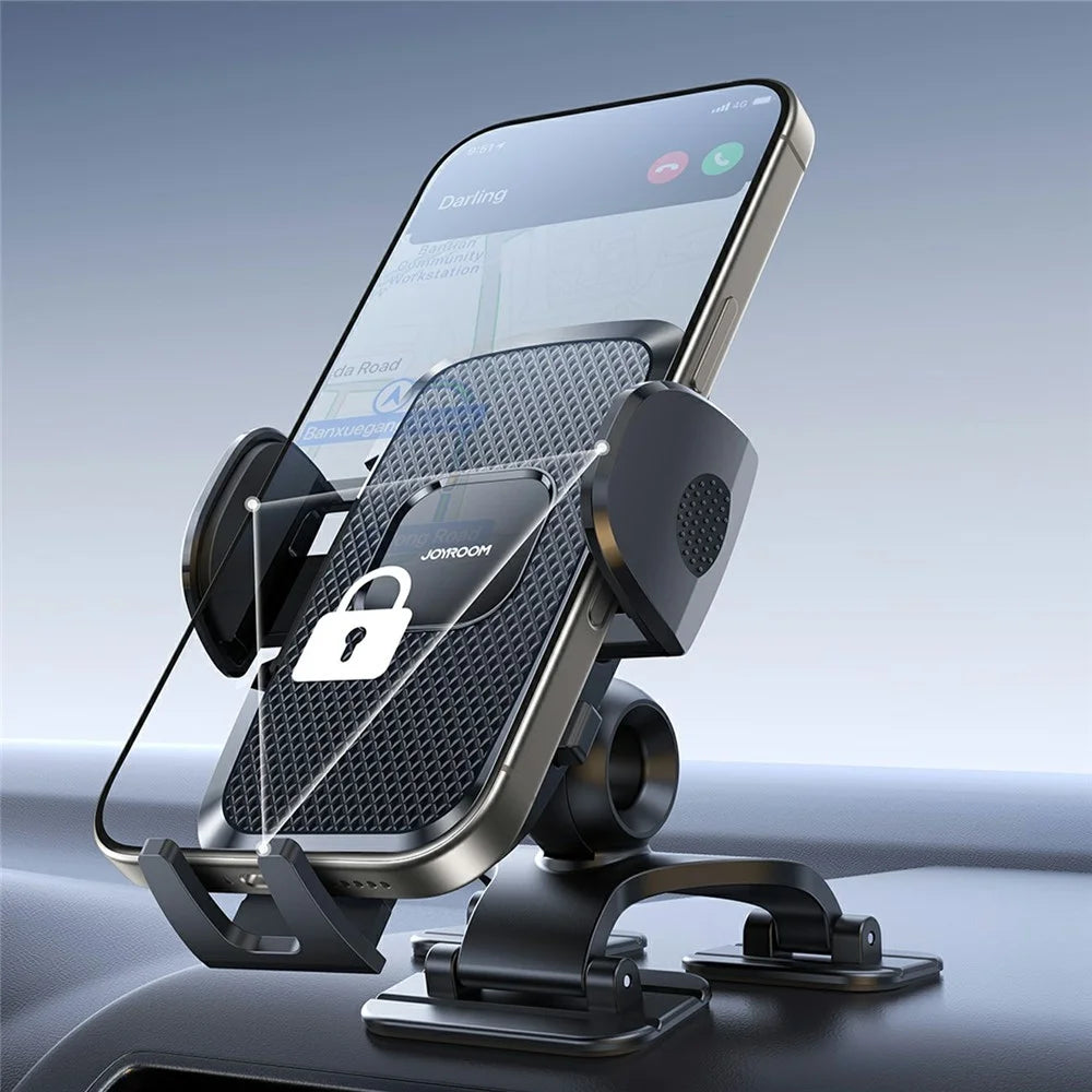 JOYROOM JR-ZS259 Car Dashboard Phone Holder Mount 3-Claw Mechanical Arm Adjustable for 4.7-7 Inch Devices - 3