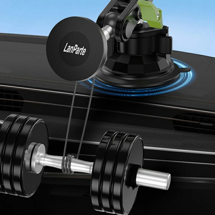 LANPARTE RBA-M01L Universal Magnetic Car Phone Holder Strong Suction Cup Mount with Adjustable Arm - 6