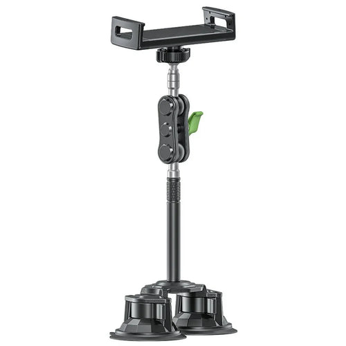 LANPARTE RBA-P2L Dual Suction Cup Tablet Stand Extended Version Universal Car Holder Mount with Adjustable Arm - 1