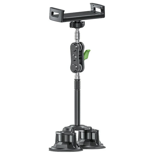 LANPARTE RBA-P2L Dual Suction Cup Tablet Stand Extended Version Universal Car Holder Mount with Adjustable Arm - 1