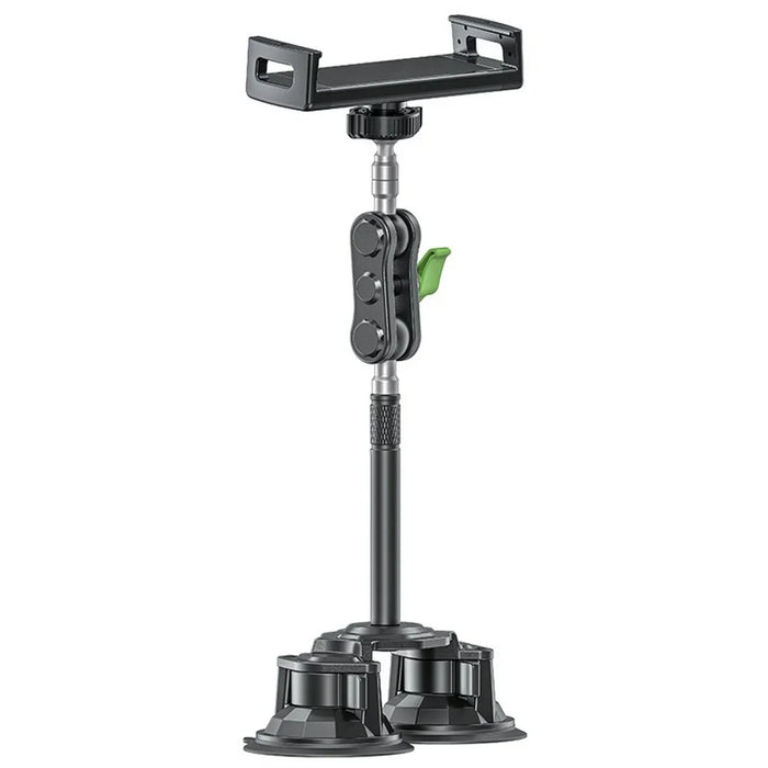 LANPARTE RBA-P2L Dual Suction Cup Tablet Stand Extended Version Universal Car Holder Mount with Adjustable Arm - 1