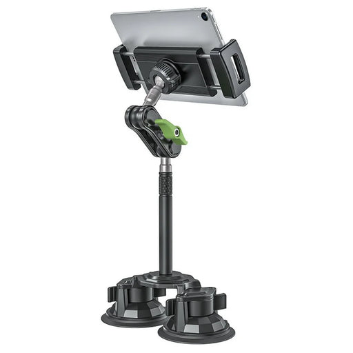 LANPARTE RBA-P2L Dual Suction Cup Tablet Stand Extended Version Universal Car Holder Mount with Adjustable Arm - 2