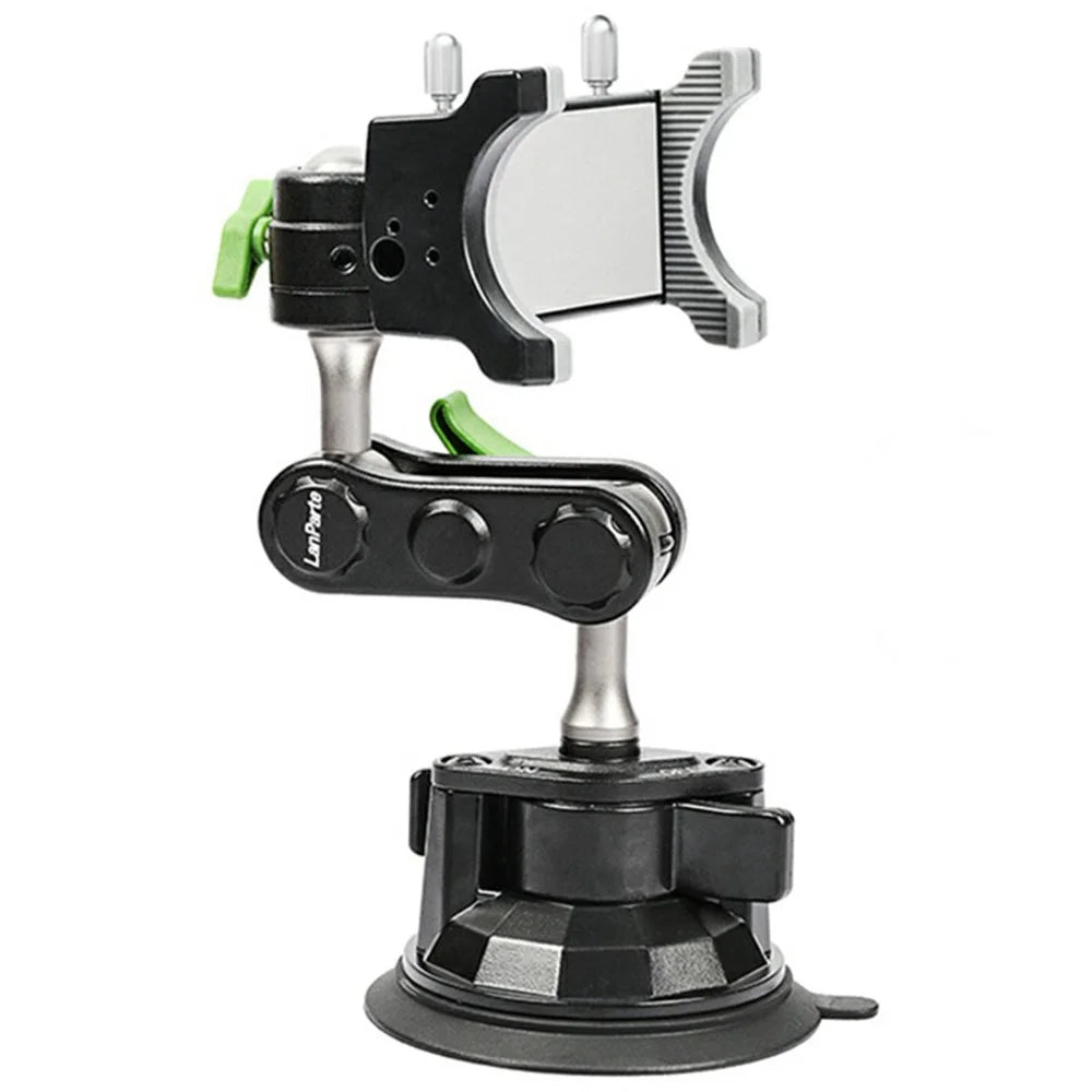 LANPARTE UBA-01 Universal Ball Head Arm Car Suction Cup Mount Multi Angle Adjustable Phone Bracket - 1