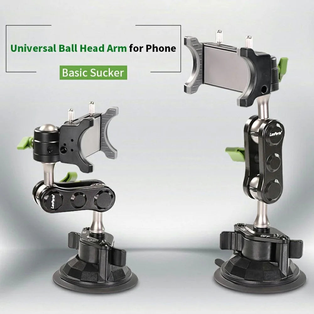 LANPARTE UBA-01 Universal Ball Head Arm Car Suction Cup Mount Multi Angle Adjustable Phone Bracket - 3