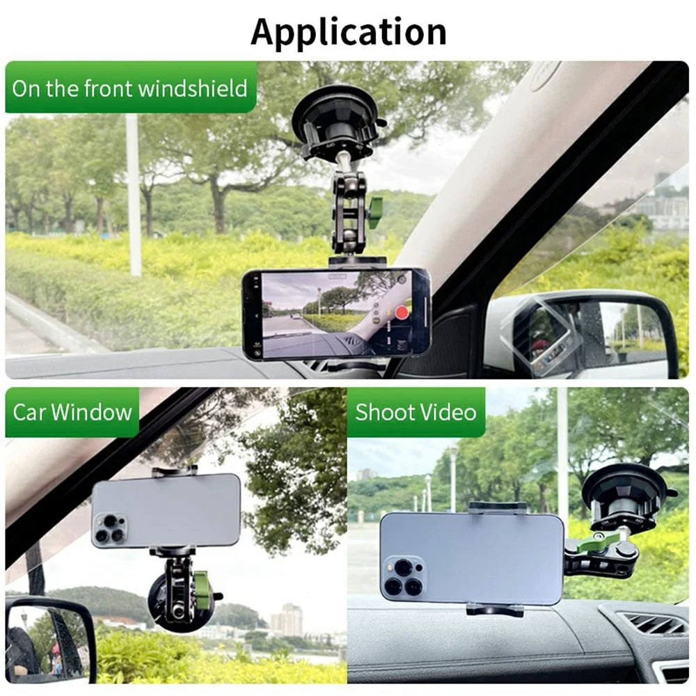 LANPARTE UBA-01 Universal Ball Head Arm Car Suction Cup Mount Multi Angle Adjustable Phone Bracket - 4