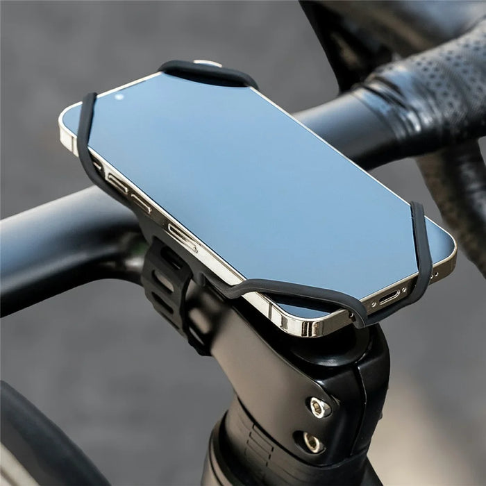 ROCKBROS Bicycle E-Bike Silicone Phone Mount Quick Release Cellphone Navigation Holder - 4