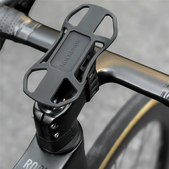 ROCKBROS Bicycle E-Bike Silicone Phone Mount Quick Release Cellphone Navigation Holder - 5