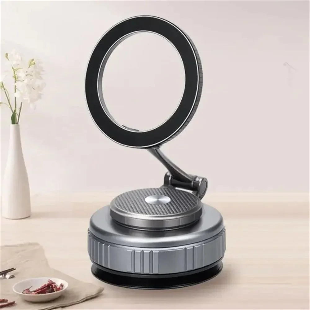 G711 Car Magnetic Phone Mount 360 Degree Rotation Vacuum Suction Cellphone Holder Stand - Tarnish - 3