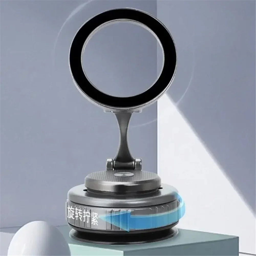 G711 Car Magnetic Phone Mount 360 Degree Rotation Vacuum Suction Cellphone Holder Stand - Tarnish - 4
