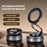 G512 Magnetic Car Phone Holder Dashboard Mount Suction Cup Base 360 Degree Rotation Foldable Stand - Grey - 2