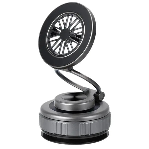 G511 Foldable Car Phone Mount 360 Degree Rotatable Magnetic Holder Suction Cup Stand - Tarnish - 1