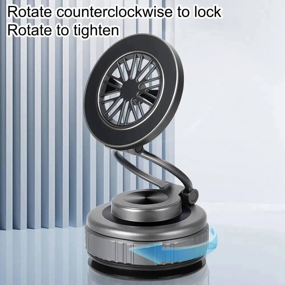 G511 Foldable Car Phone Mount 360 Degree Rotatable Magnetic Holder Suction Cup Stand - Tarnish - 2